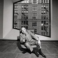 Marc Bernheim and Evelyne Bernheim. Marcel Breuer in the Whitney Museum of American Art, 1964. Marcel Breuer papers, 1920-1986. Archives of American Art, Smithsonian Institution