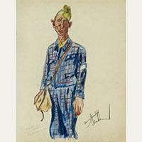 Vörös Géza: Munkaszolgálatos vázlatfüzetek, 1944-1945, akvarell, ceruza, papír (Magyar Zsidó Múzeum és Levéltár)